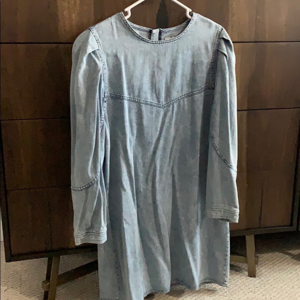 Zara 80s denim dress